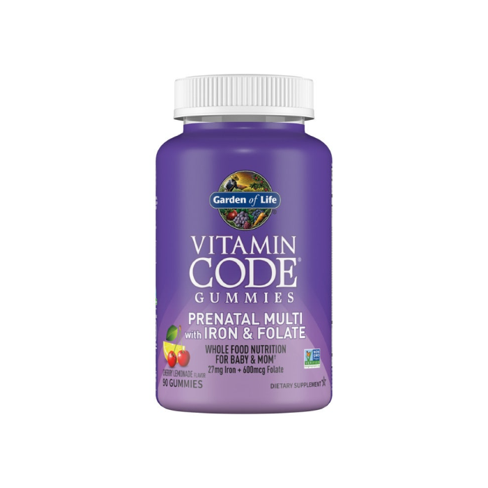 Garden of Life Vitamin Code Prenatal with Iron & Folic Acid Gummies - Front view