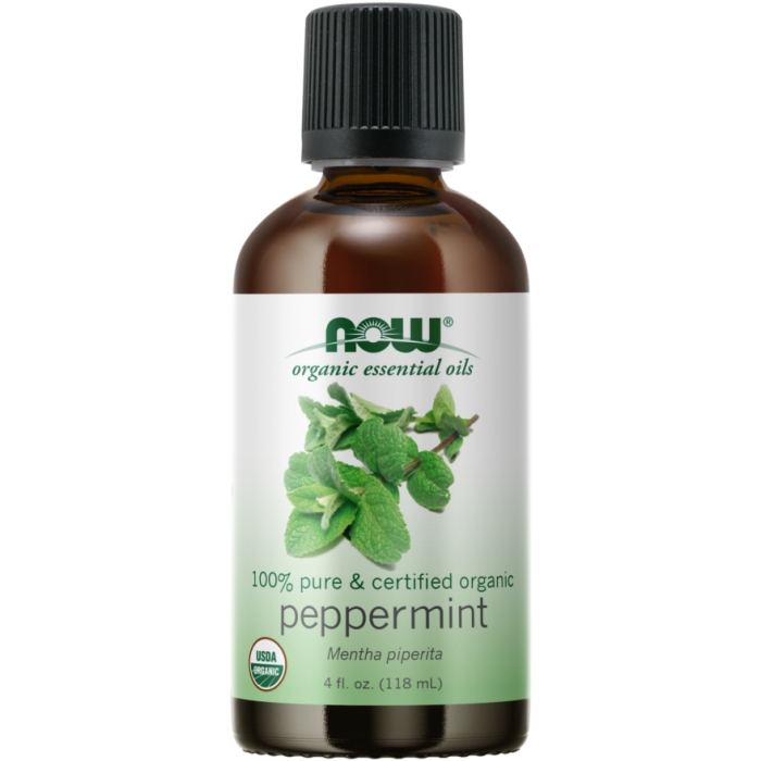 NOW Foods Peppermint Oil, Organic - Front view