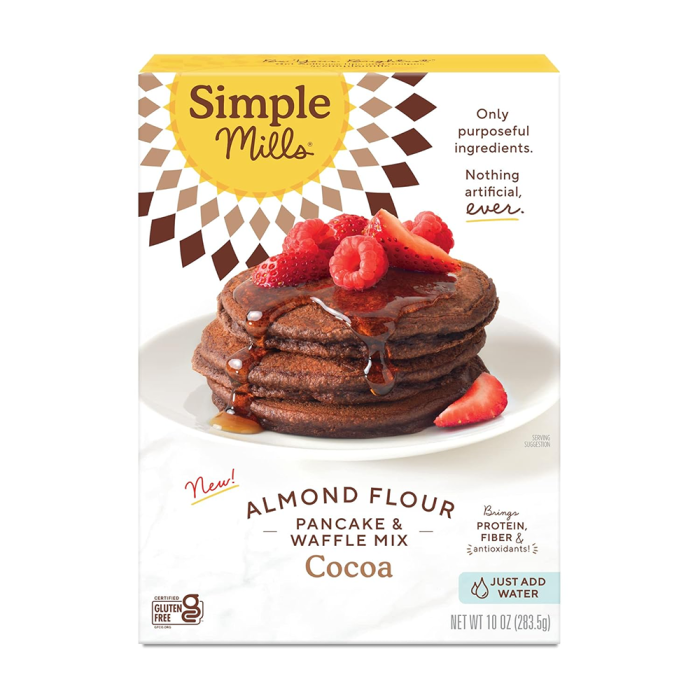 Simple Mills Cocoa Pancake and Waffle Mix - Front view