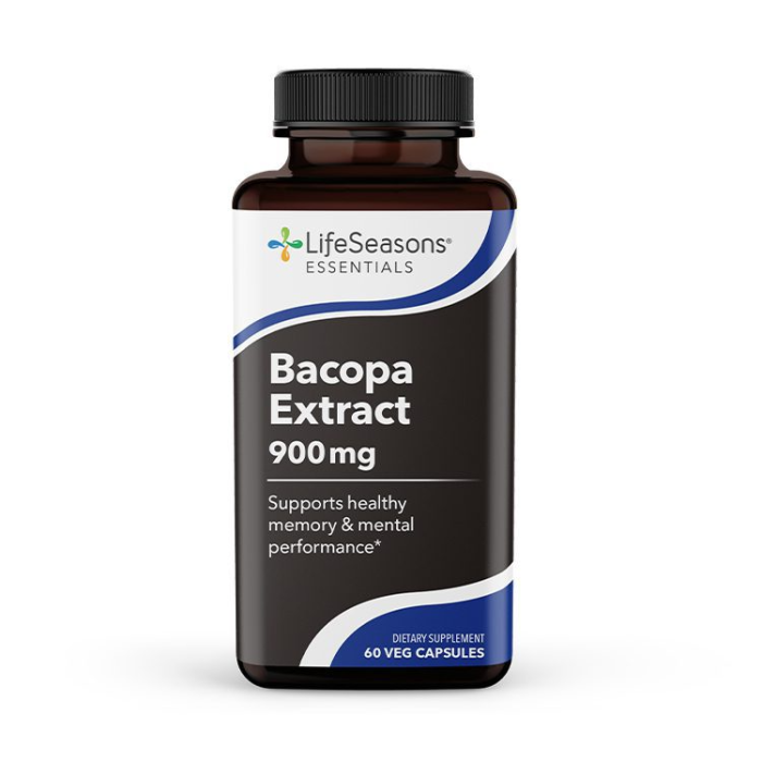 LifeSeasons, Bacopa Extract 900mg - Front view
