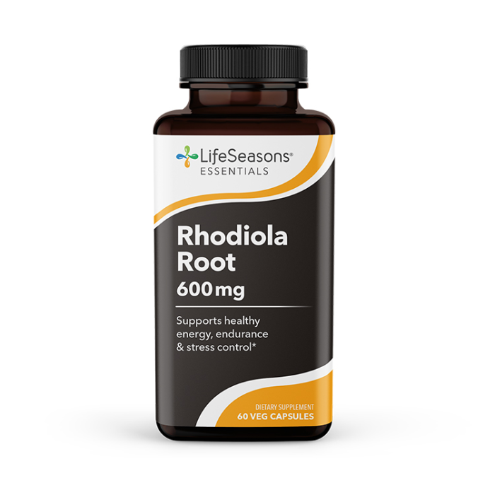 LifeSeasons Rhodiola Root 600mg - Front view