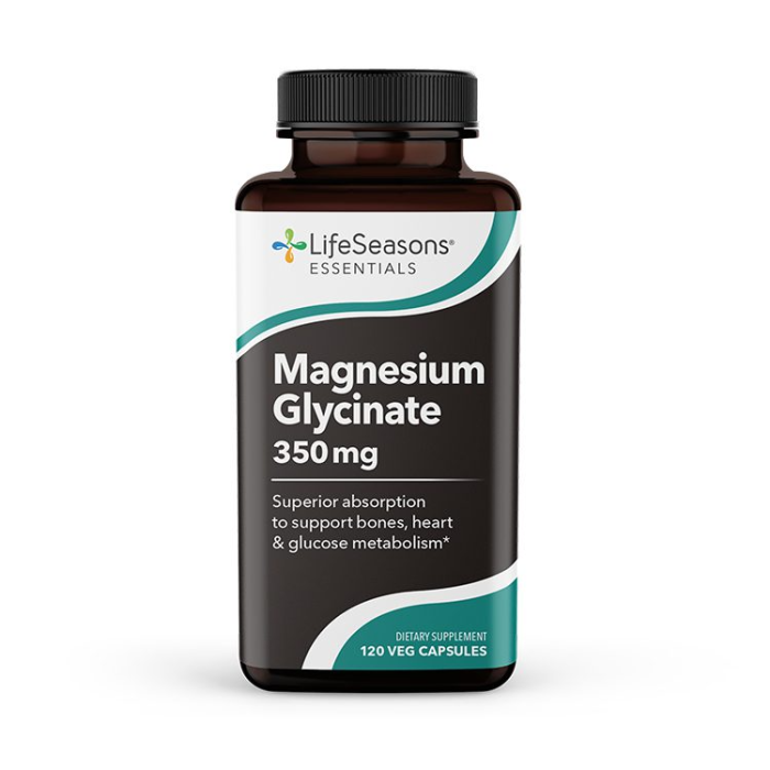 LifeSeasons Magnesium Glycinate 350mg - Front view