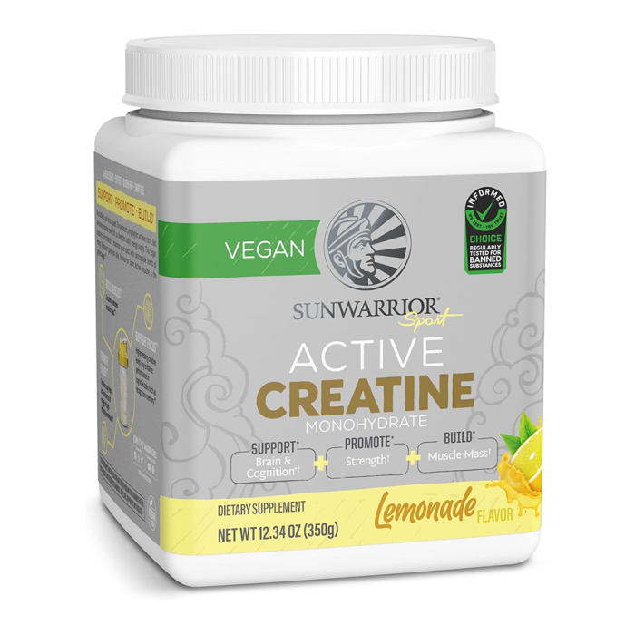 Sunwarrior Active Creatine Monohydrate Powder Lemonade - Front view