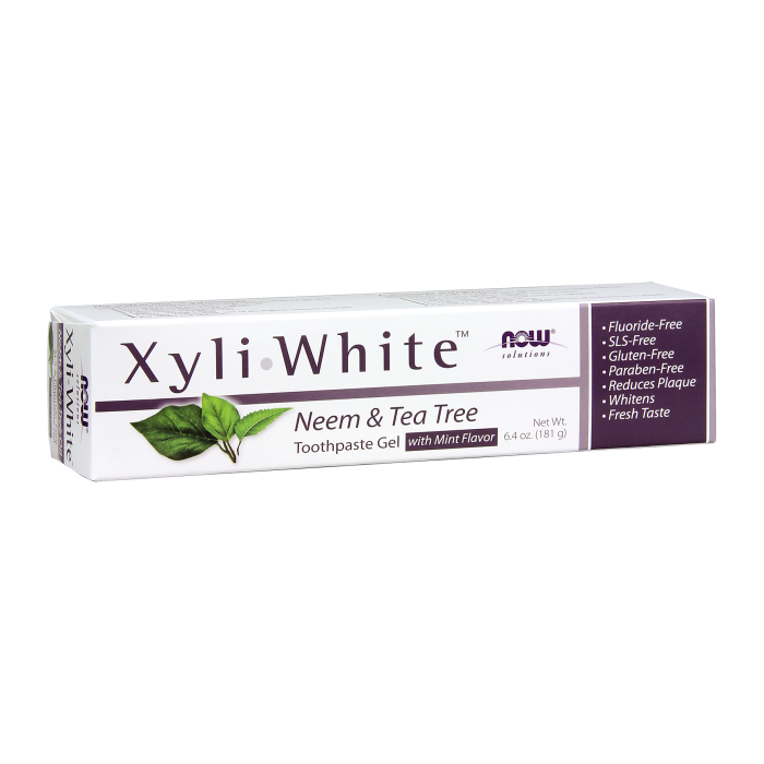 NOW Foods Xyliwhite™ Neem & Tea Tree Toothpaste Gel - 6.4 oz.
