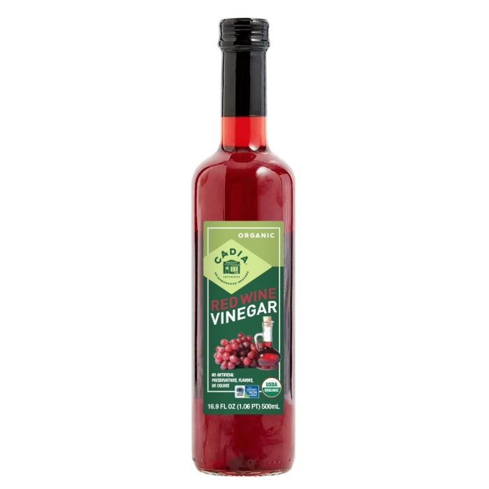 Cadia Organic Red Wine Vinegar - Front view