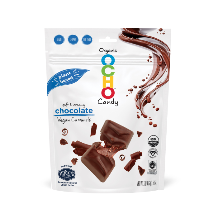 OCHO Organic Chocolate Plant-Based Caramel Minis - Front view