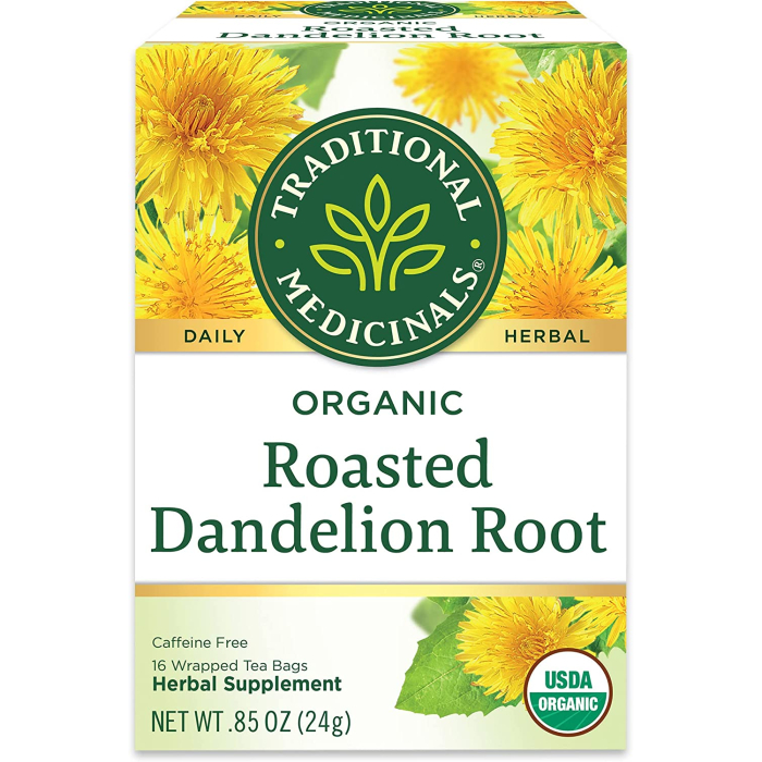  Traditional Medicinals Roasted Dandelion Root Tea, 16 Tea Bags
