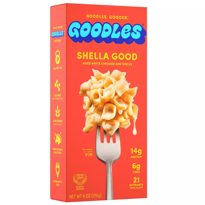 Goodles Shella Good Aged White Cheddar Protein Mac & Cheese - Front view