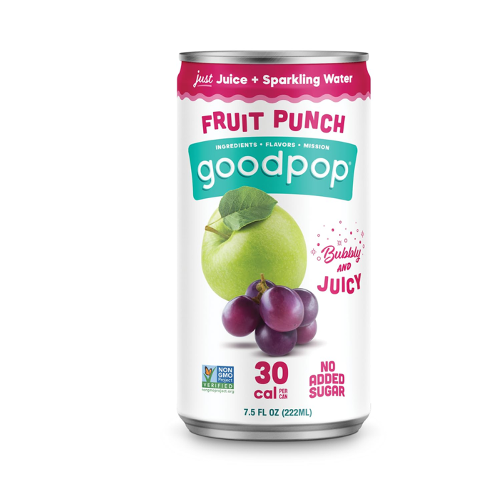 Goodpop Fruit Punch Sparkling Water Juice - Front view
