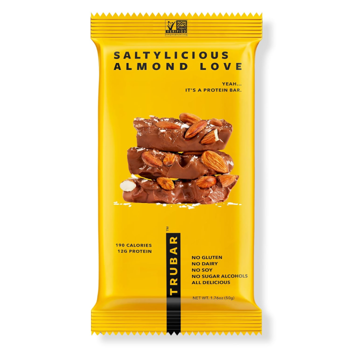Trubar Saltylicious Almond Love Protein Bars - Front view