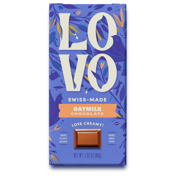 Lovo Swiss-Made Oatmilk Chocolate - Front view