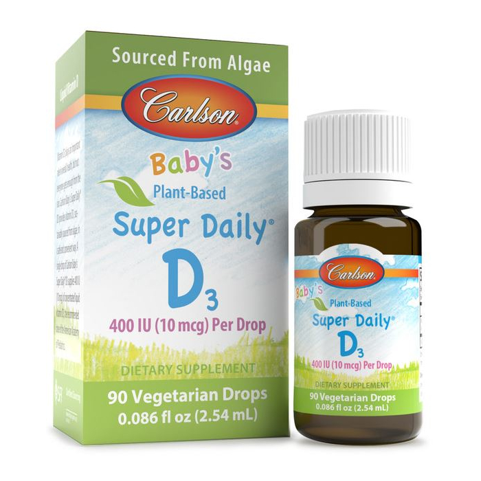 Carlson Plant-Based Baby's Super Daily D3, .086 oz.
