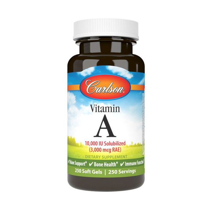 Carlson Vitamin A Solubilized, 250 softgels