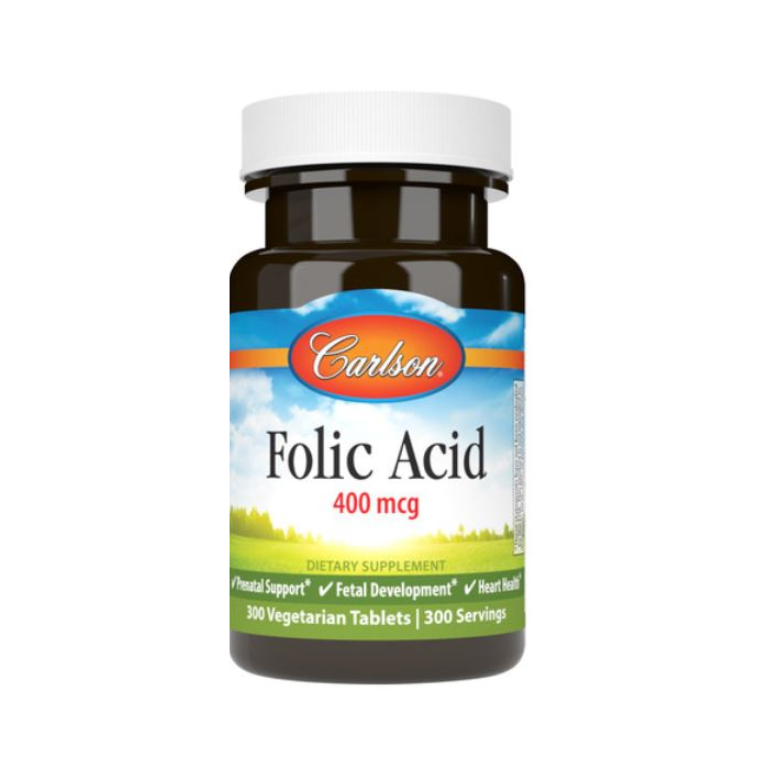 Carlson Folic Acid 400 mcg.,300 tablets