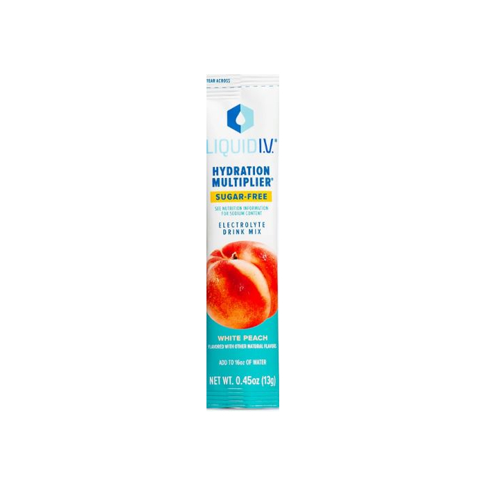 Liquid IV Sugar Free White Peach Hydration Multiplier, 1 packet