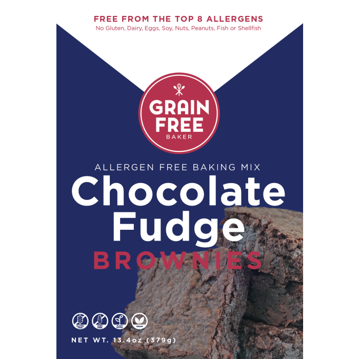 The Grain Free Baker Chocolate Fudge Brownie Mix - Main