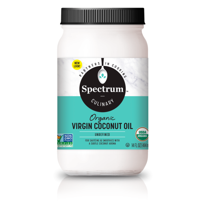 Spectrum Culinary Organic Unrefined Virgin Coconut Oil, 14 fl. oz.