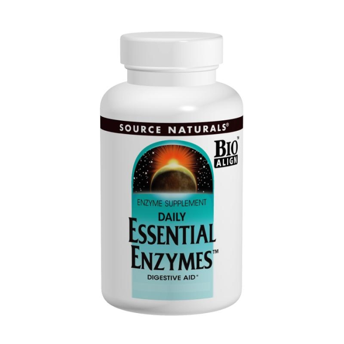 Source Naturals Essential Enzymes 500 mg, 60 Capsules