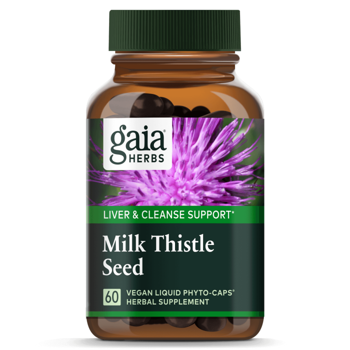 Gaia Herbs Milk Thistle Seed, 60 Capsules