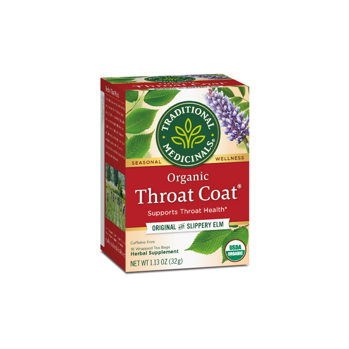 Traditional Medicinals Throat Coat Tea, Original with Slippery Elm