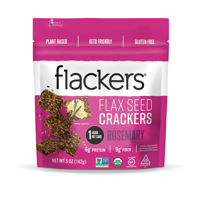 Flackers Rosemary Flaxseed Crackers, 5 oz.