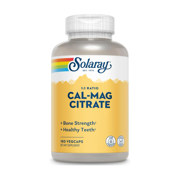 Solaray Cal-Mag Citrate, 180 Capsules