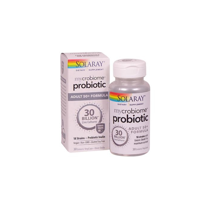 Solaray Mycrobiome Probiotic 50+, 30 Veg Capsules