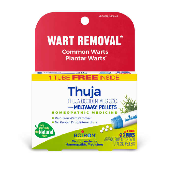 Boiron Homeopathic Thuja Occidentalis 30C, 3-Pack
