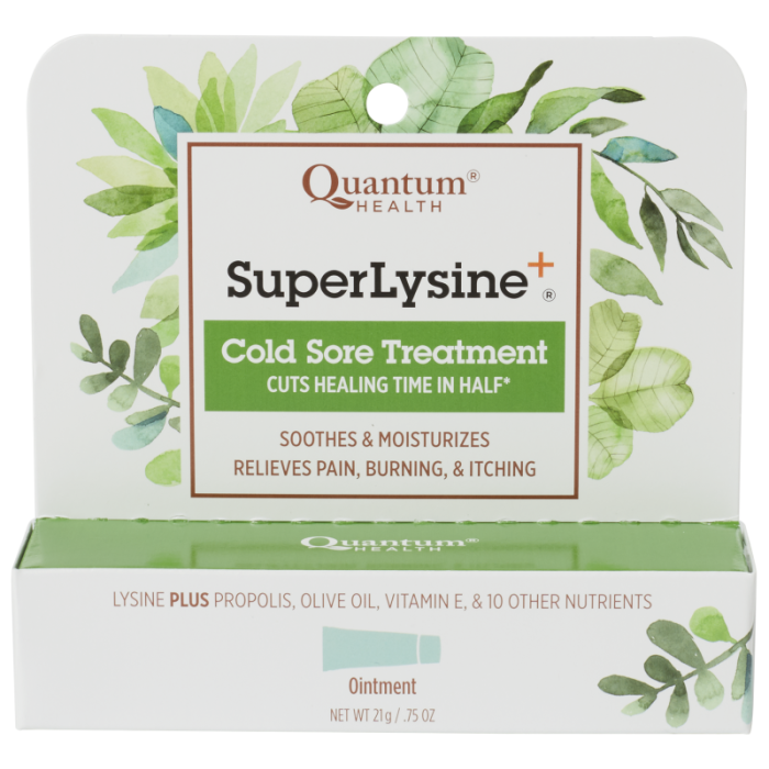 Quantum Super Lysine+ Cold Sore Treatment Ointment, 0.75 oz.