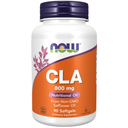 CLA (Conjugated Linoleic Acid) 800 mg, 90 Softgels | NOW
