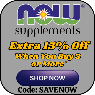 August Sale - 15% Off 3+ NOW Supplements