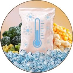 Variety of frozen food products