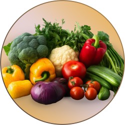 Fresh fruits and vegetables