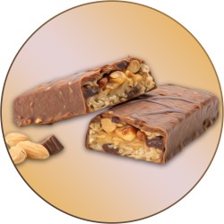 Stack of nutritious protein bars