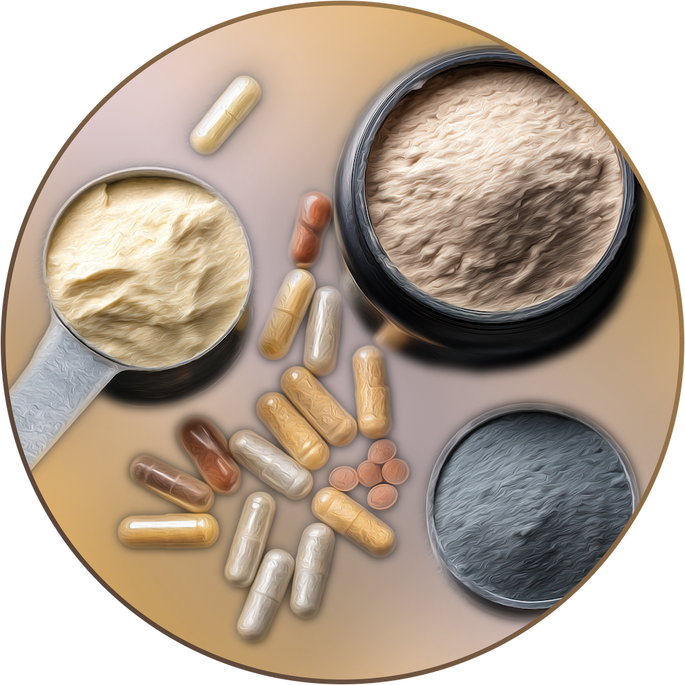 Supplement powders and capsules
