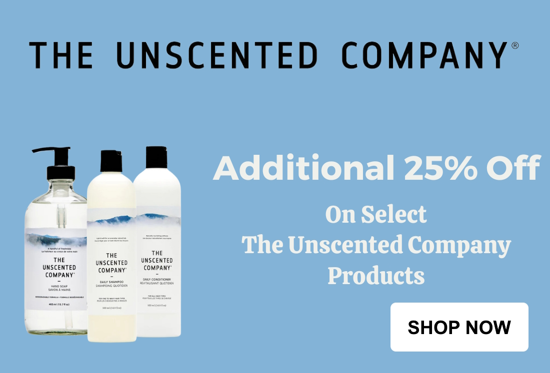 Additional 25% Off Select Unscented Company Products